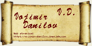 Vojimir Danilov vizit kartica